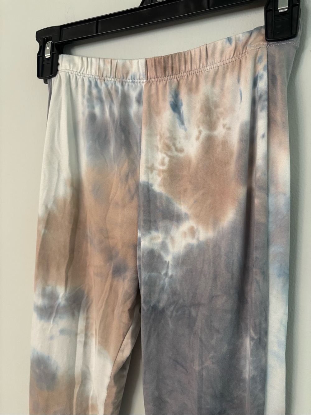 Tie-Dye Flared Lounge Pants in Neutral Tones - Picture 2 of 6